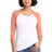 District Women's   Perfect Tri   3/4-Sleeve Raglan