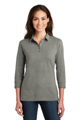 Port Authority Women's   3/4-Sleeve Meridian Cotton Blend Polo