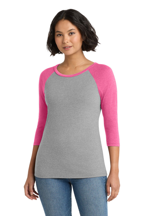 District Women's   Perfect Tri   3/4-Sleeve Raglan