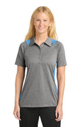 Sport-Tek Women's   Heather Colorblock Contender   Polo