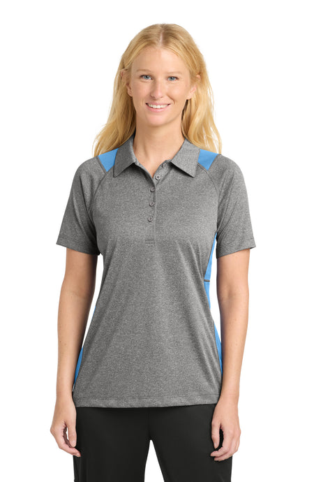Sport-Tek Women's   Heather Colorblock Contender   Polo