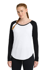 Sport-Tek Women's    PosiCharge    Long Sleeve Tri-Blend Wicking Scoop Neck Raglan Tee LST400LS