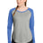 Sport-Tek Women's    PosiCharge    Long Sleeve Tri-Blend Wicking Scoop Neck Raglan Tee LST400LS