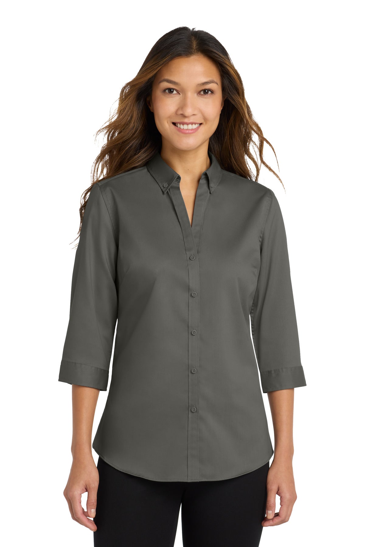 Port Authority Women's   3/4-Sleeve SuperPro   Twill Shirt