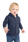 Port & Co Youth   Infant Core Fleece Full-Zip Hooded Sweatshirt