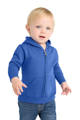 Port & Co Youth   Infant Core Fleece Full-Zip Hooded Sweatshirt