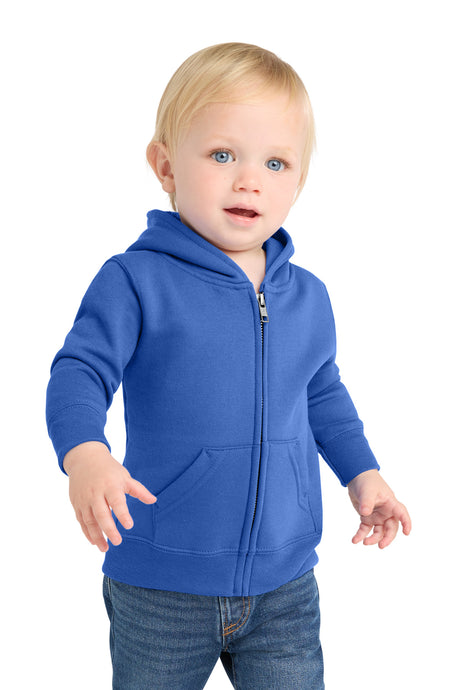 Port & Co Youth   Infant Core Fleece Full-Zip Hooded Sweatshirt