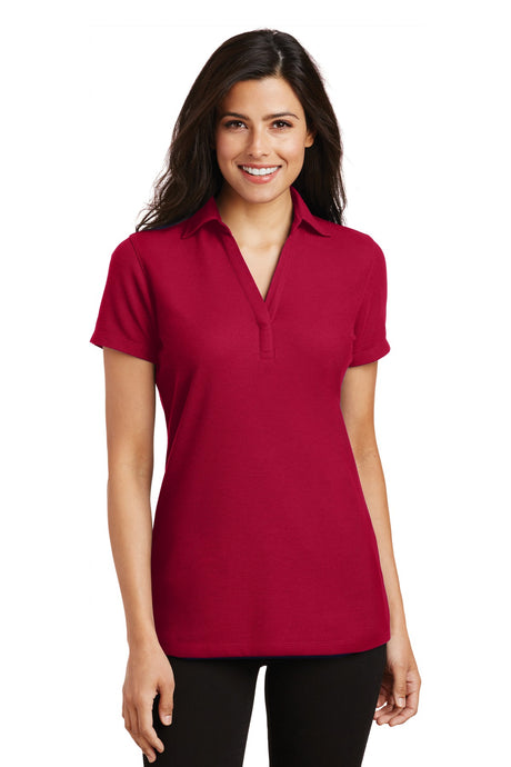 Port Authority Women's   Silk Touch   Y-Neck Polo