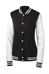 Sport-Tek Women's   Fleece Letterman Jacket-3