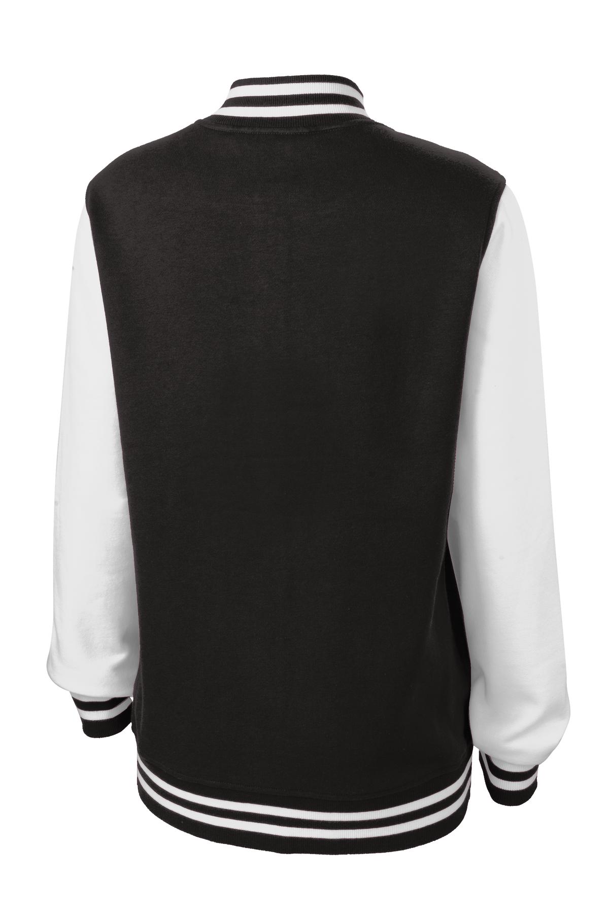 Sport-Tek Women's   Fleece Letterman Jacket-4