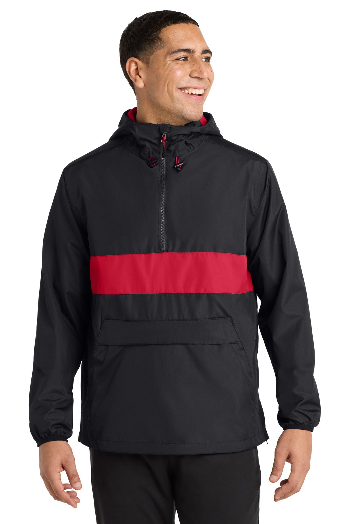 Sport-Tek Men's   Zipped Pocket Anorak