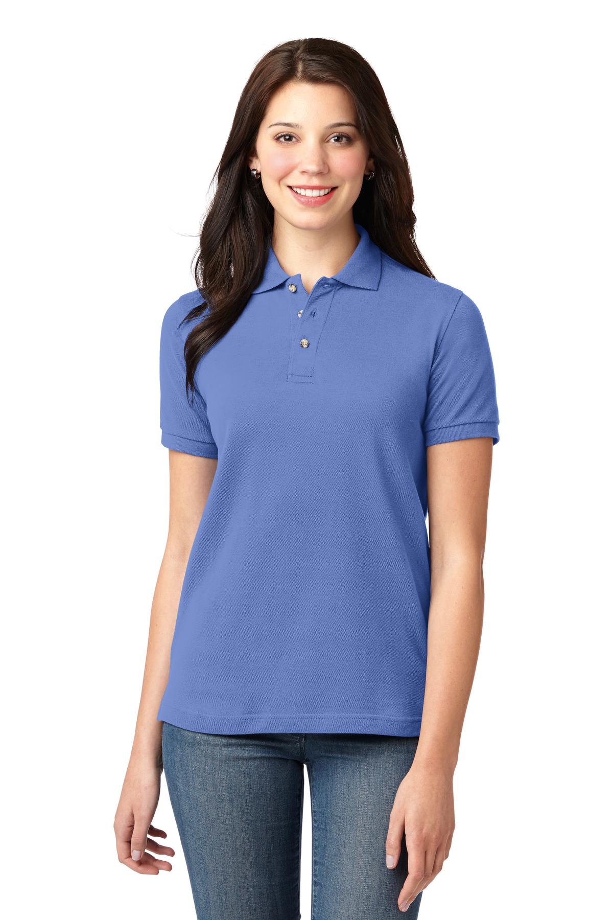 Port Authority Women's   Heavyweight Cotton Pique Polo