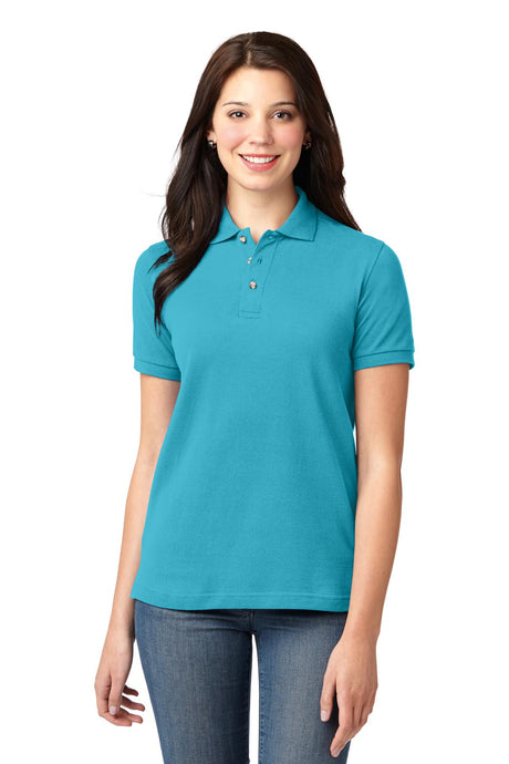 Port Authority Women's   Heavyweight Cotton Pique Polo-1