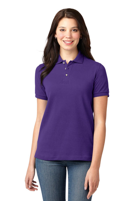 Port Authority Women's   Heavyweight Cotton Pique Polo-1
