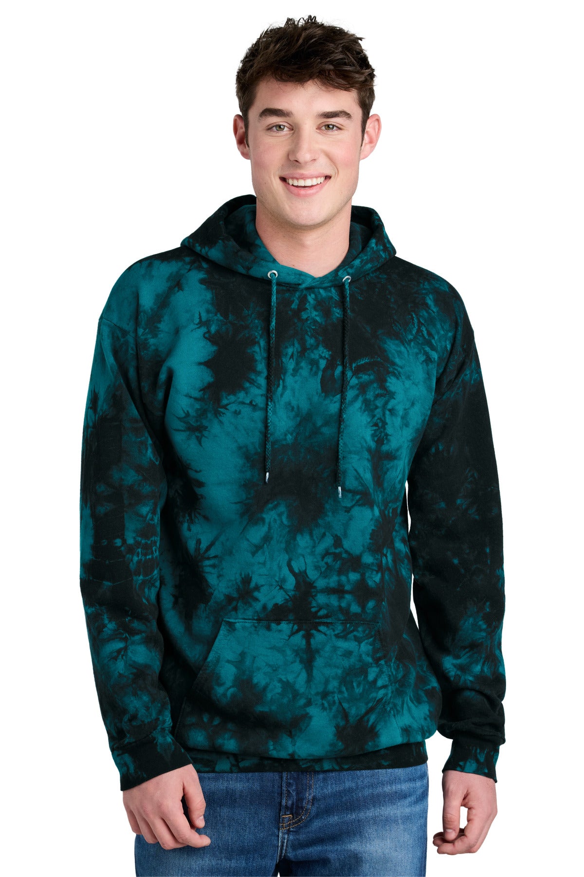 Port & Co Men's   Crystal Tie-Dye Pullover Hoodie PC144