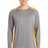 Sport-Tek Men's   Long Sleeve Heather Colorblock Contender   Tee