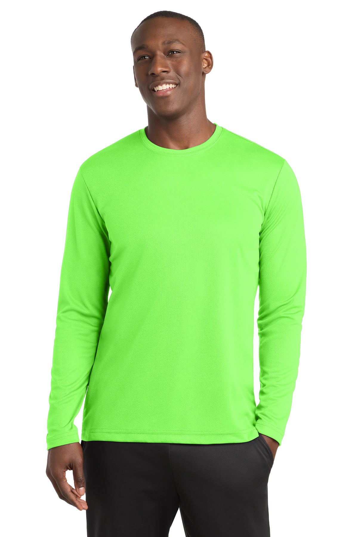 Sport-Tek Men's   PosiCharge   RacerMesh   Long Sleeve Tee