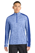 Sport-Tek Men's   PosiCharge   Electric Heather Colorblock 1/4-Zip Pullover