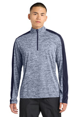 Sport-Tek Men's   PosiCharge   Electric Heather Colorblock 1/4-Zip Pullover