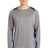 Sport-Tek Men's   Long Sleeve Heather Colorblock Contender   Tee