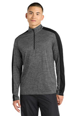 Sport-Tek Men's   PosiCharge   Electric Heather Colorblock 1/4-Zip Pullover