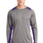 Sport-Tek Men's   Long Sleeve Heather Colorblock Contender   Tee