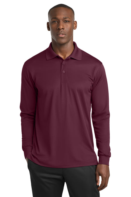 Sport-Tek Men's   Long Sleeve Micropique Sport-Wick   Polo
