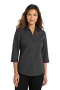 Port Authority Women's   3/4-Sleeve Carefree Poplin Shirt