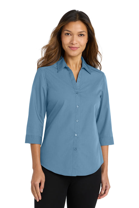 Port Authority Women's   3/4-Sleeve Carefree Poplin Shirt