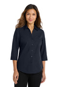 Port Authority Women's   3/4-Sleeve Carefree Poplin Shirt