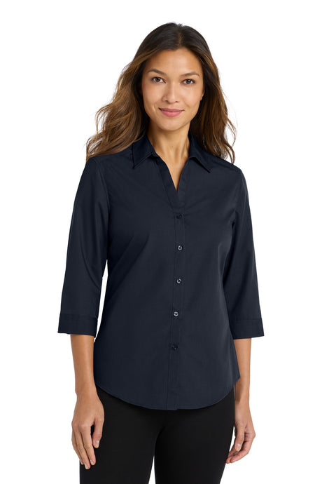 Port Authority Women's   3/4-Sleeve Carefree Poplin Shirt