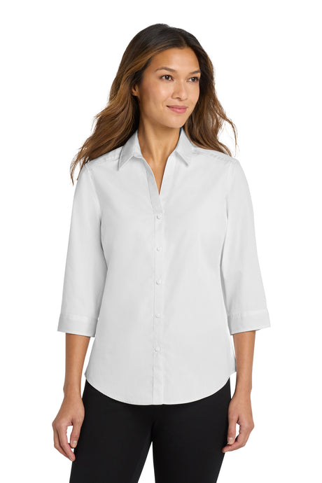 Port Authority Women's   3/4-Sleeve Carefree Poplin Shirt