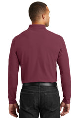 Port Authority Men's   Long Sleeve Core Classic Pique Polo-2