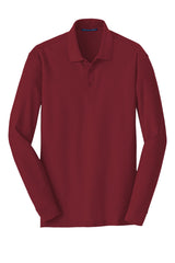 Port Authority Men's   Long Sleeve Core Classic Pique Polo-3