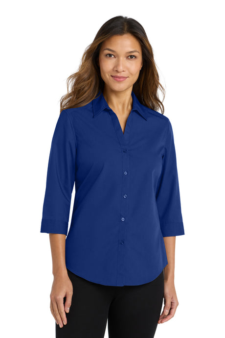 Port Authority Women's   3/4-Sleeve Carefree Poplin Shirt