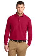 Port Authority Men's   Silk Touch Long Sleeve Polo