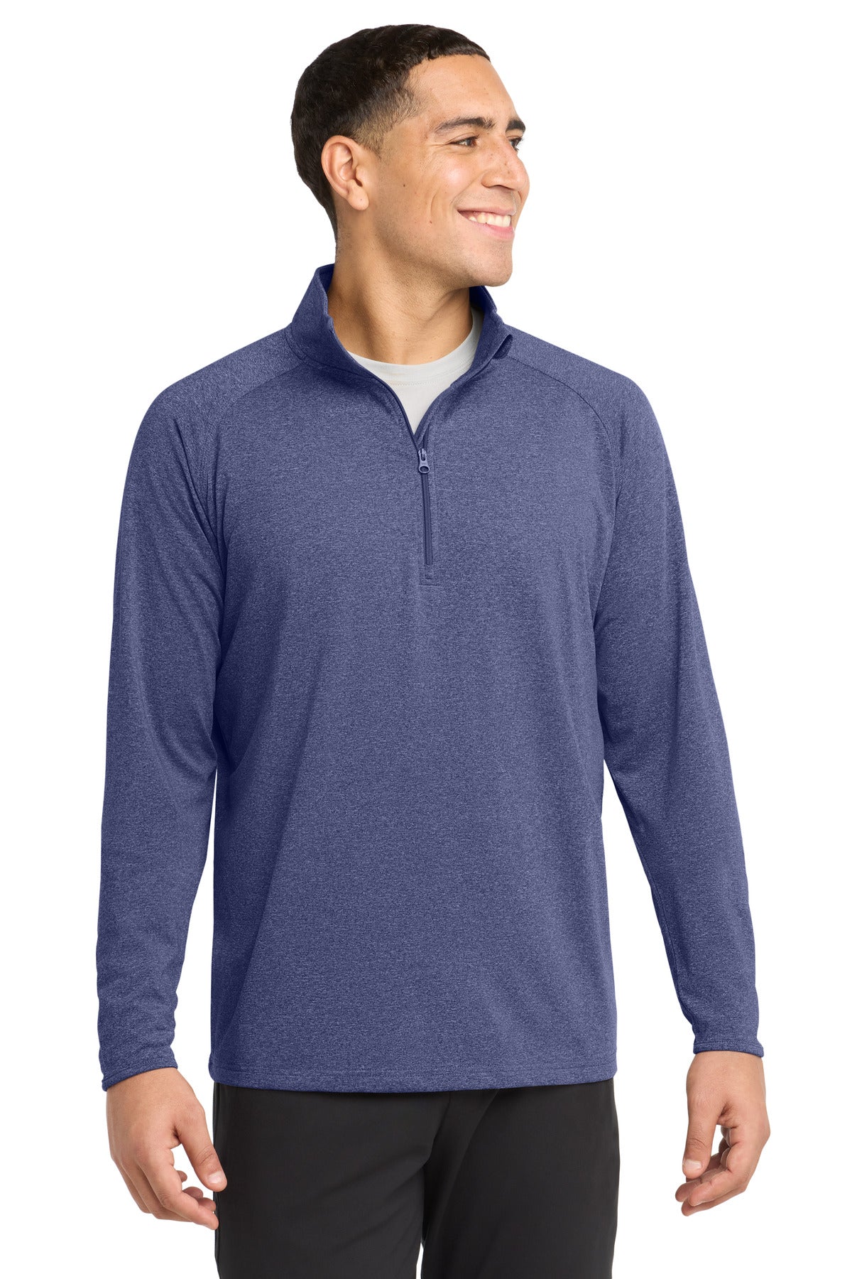 Sport-Tek Men's   Tall Sport-Wick   Stretch 1/4-Zip Pullover