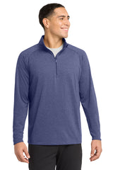Sport-Tek Men's   Tall Sport-Wick   Stretch 1/4-Zip Pullover