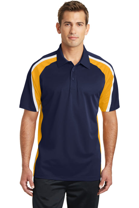 Sport-Tek Men's   Tricolor Micropique Sport-Wick   Polo