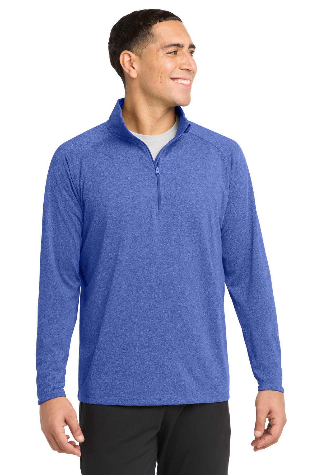 Sport-Tek Men's   Tall Sport-Wick   Stretch 1/4-Zip Pullover