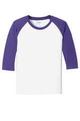 Port & Co Youth   Core Blend 3/4-Sleeve Raglan Tee-3