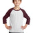 Port & Co Youth   Core Blend 3/4-Sleeve Raglan Tee