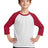 Port & Co Youth Core Blend 3/4-Sleeve Raglan Tee Youth Apparel Shirts & Tops