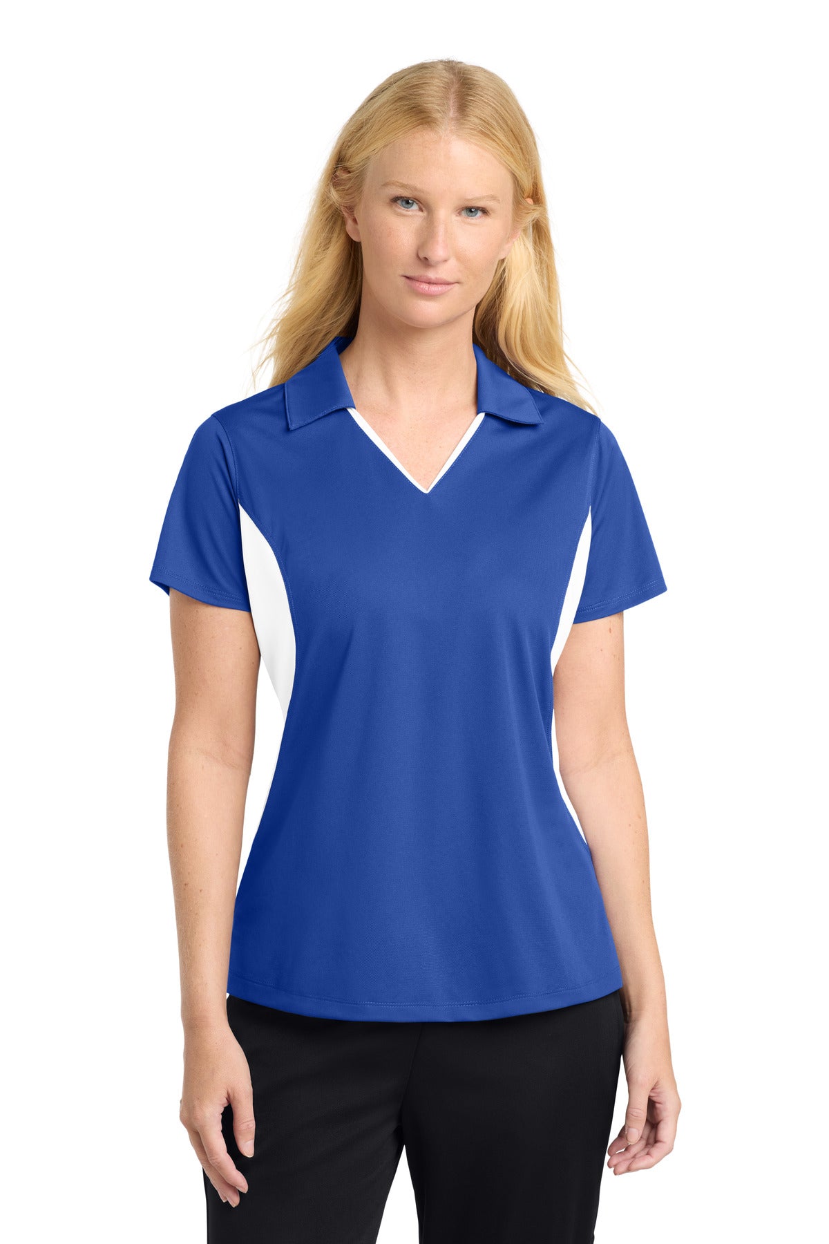 Sport-Tek Women's   Side Blocked Micropique Sport-Wick   Polo
