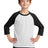 Port & Co Youth   Core Blend 3/4-Sleeve Raglan Tee