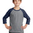 Port & Co Youth   Core Blend 3/4-Sleeve Raglan Tee