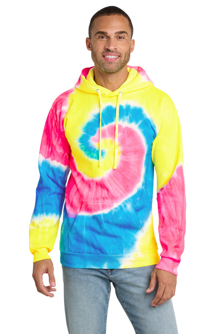 Port & Co Men's   Tie-Dye Pullover Hooded Sweatshirt