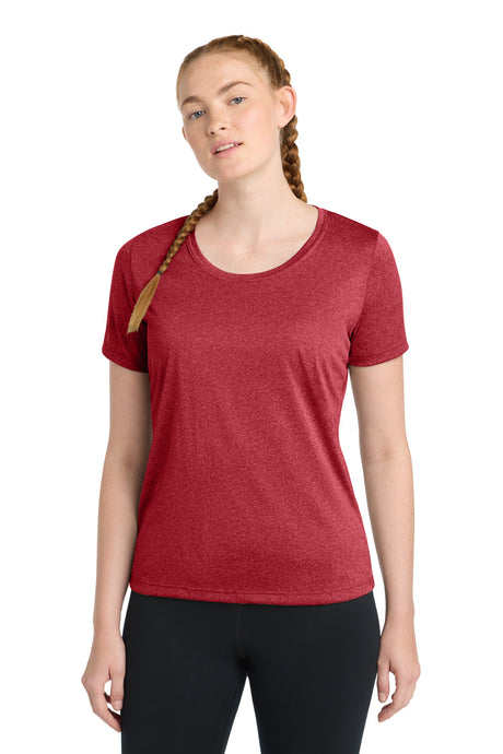 Sport-Tek Women's   Heather Contender   Scoop Neck Tee