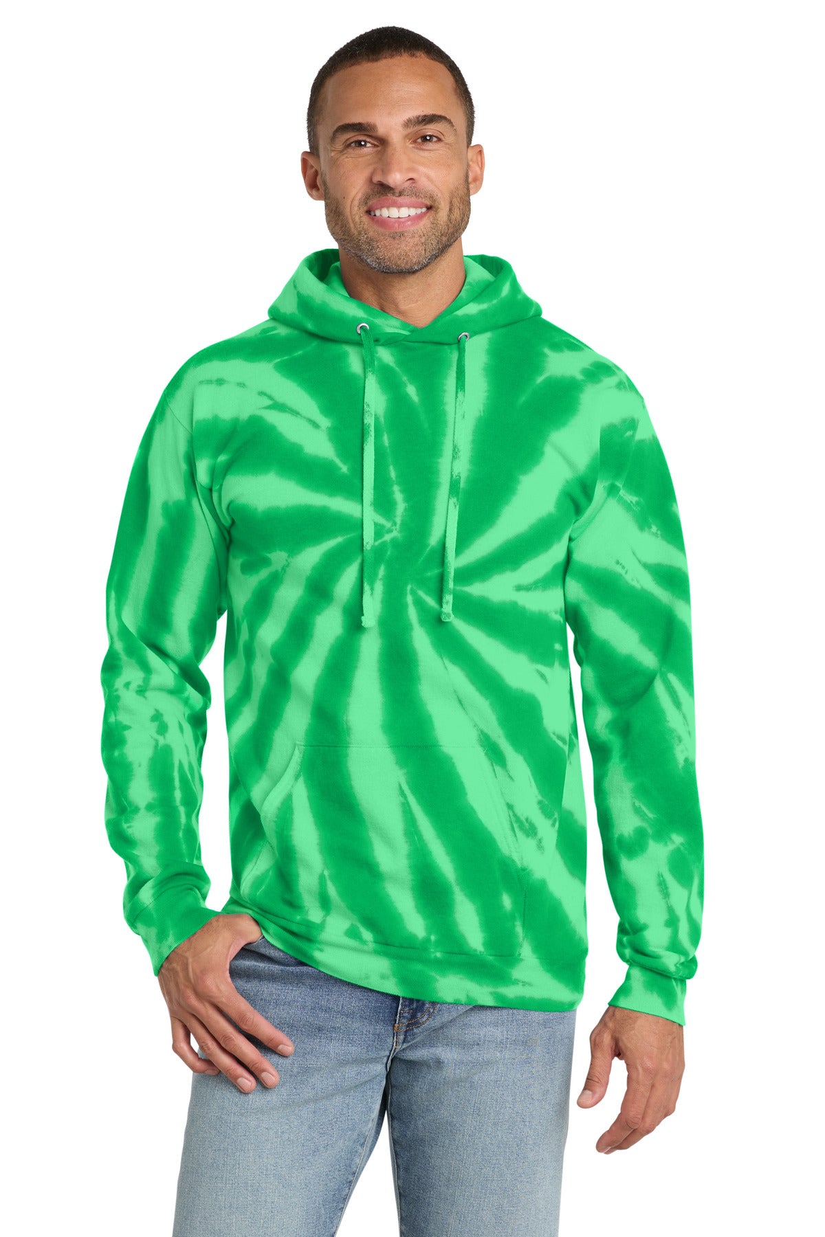 Port & Co Men's   Tie-Dye Pullover Hooded Sweatshirt