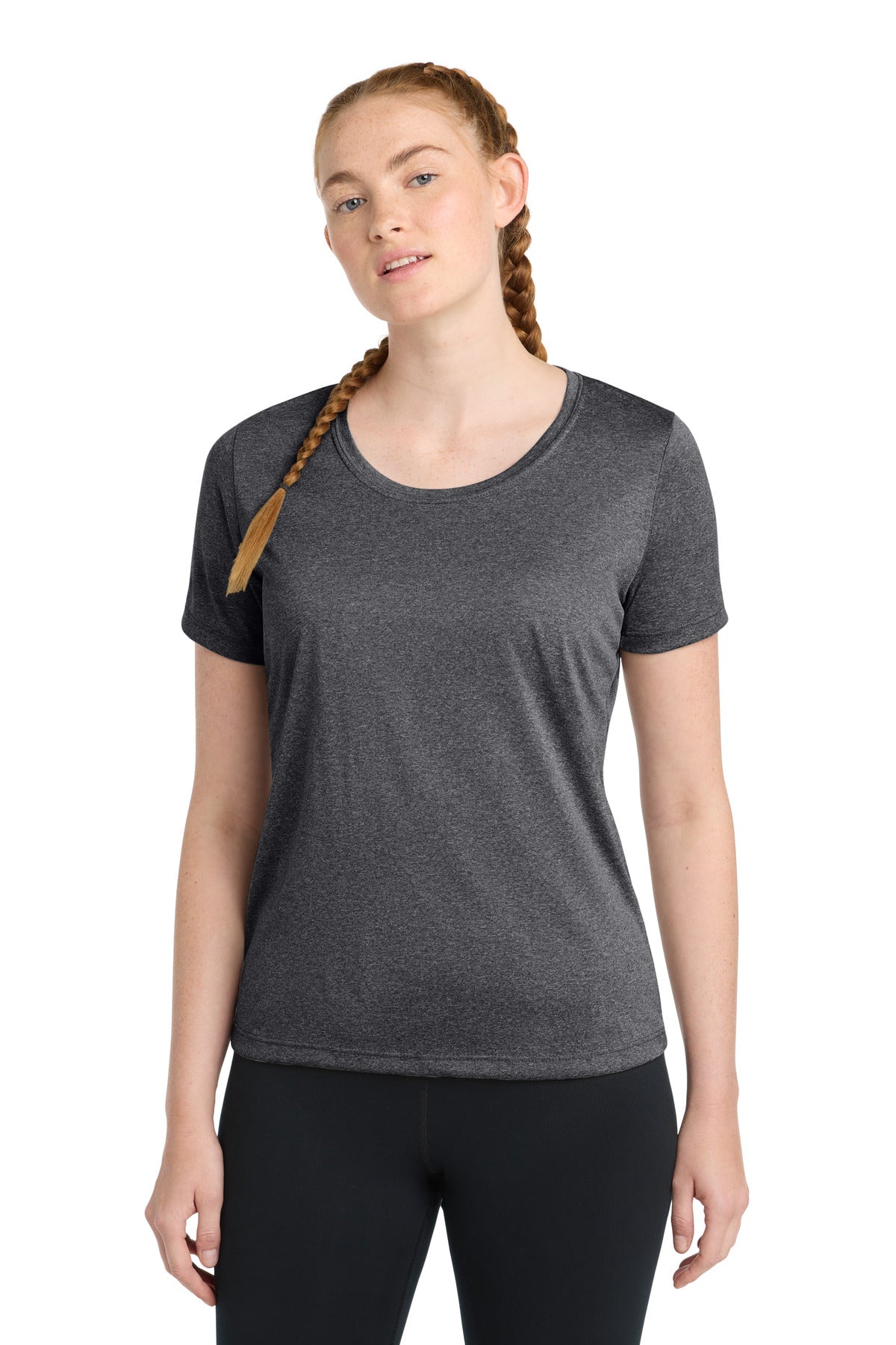 Sport-Tek Women's   Heather Contender   Scoop Neck Tee